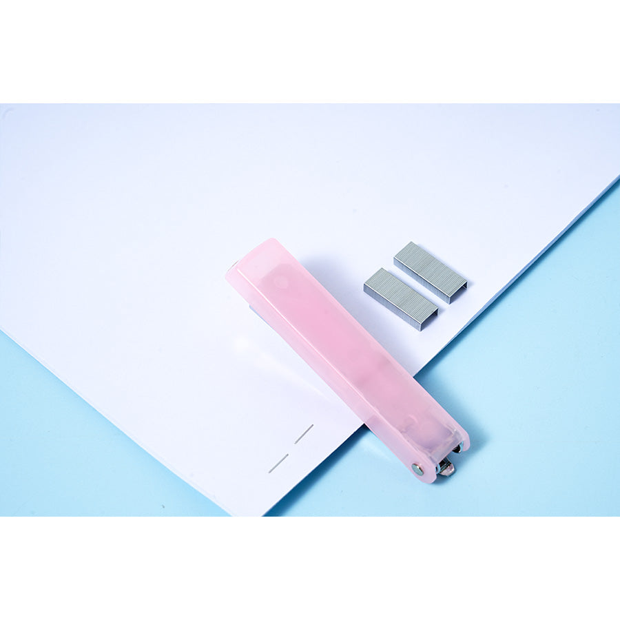 transparent color staplers, binding machines, staples, labor-saving binding machines, student supplies, staplers, household office supplies, student stationery