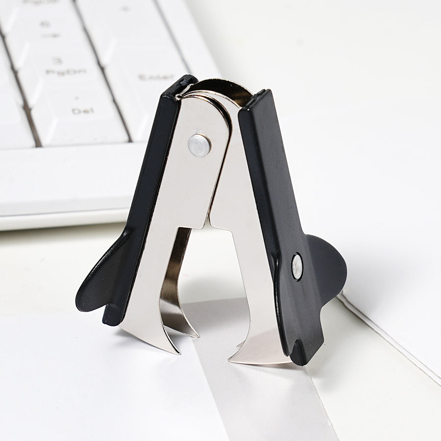 8-piece metal stapler heavy-duty 25 sheet capacity, equipped with 1000 staples+staple remover+scissors+tape base+tape+ruler+long tail clip paper clip set, full bar desktop stapler, unobstructed, anti slip for office and classroom, black