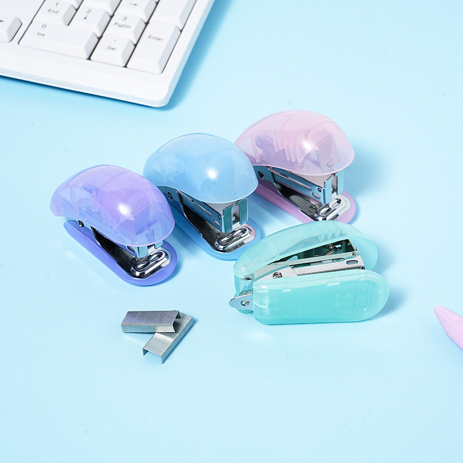transparent color staplers, binding machines, staples, labor-saving binding machines, student supplies, staplers, household office supplies, student stationery