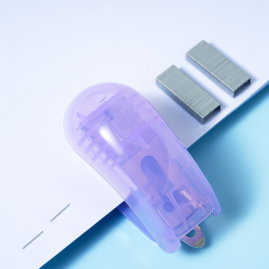 transparent color staplers, binding machines, staples, labor-saving binding machines, student supplies, staplers, household office supplies, student stationery