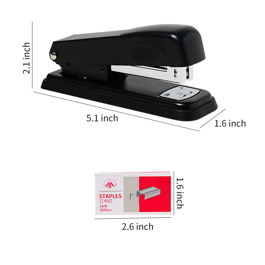 12 Pcs Stapler for Desk Office Staplers Bulk with 6000 Staples 25 Sheet Capacity for School Office