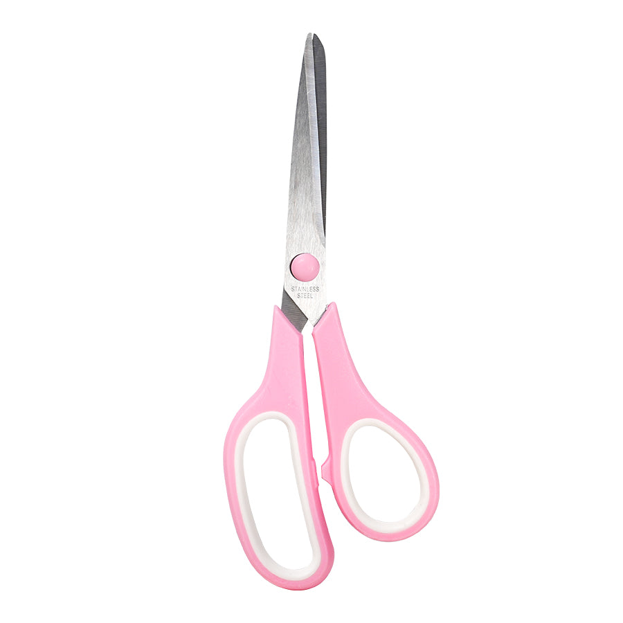 Scissors Set of 12-Pack, 7.6" Scissors All Purpose Comfort-Grip Handles, Sharp Scissor for Office Home School Craft Sewing Fabric Supplies, High/Middle School Student Teacher, Right/Left Hand