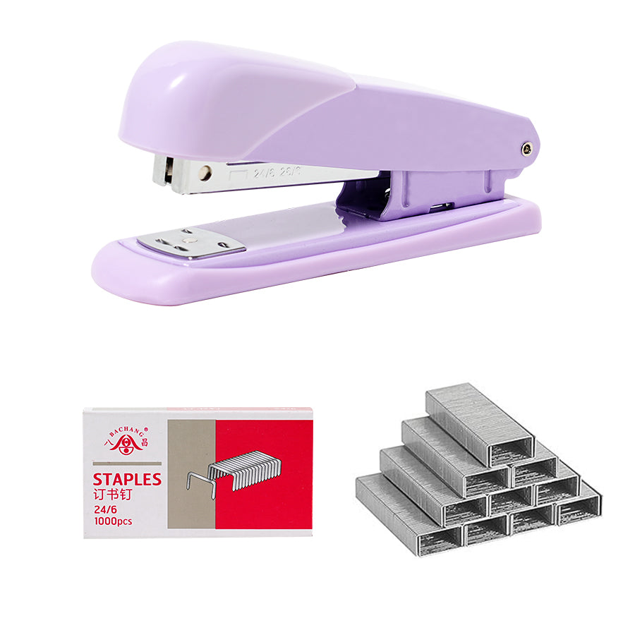 18 piece set of office stationery and student supplies, including 12 staplers and 6 staples