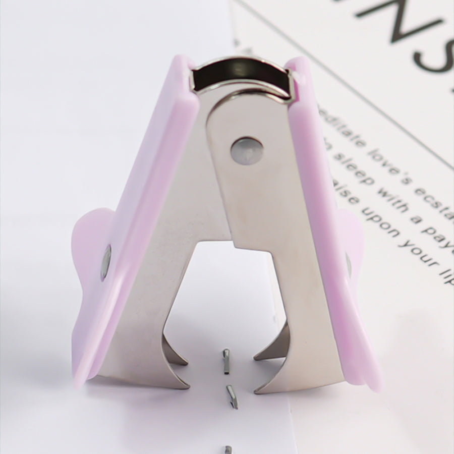 7-piece set of student supplies, office supplies, stapler+1000 staples+scissors+tape base+paper clip set, one box+nail remover+sticky notes