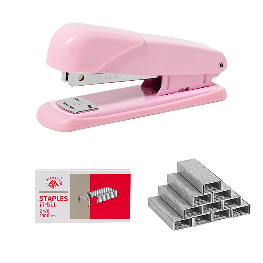 18 piece set of office stationery and student supplies, including 12 staplers and 6 staples