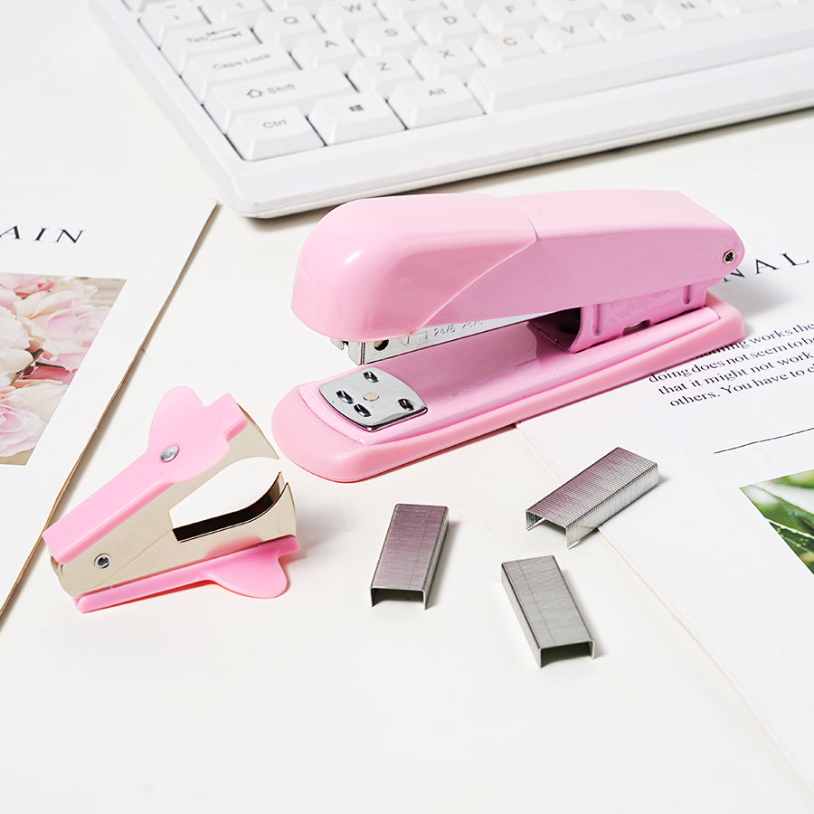 18 piece set of office stationery and student supplies, including 12 staplers and 6 staples