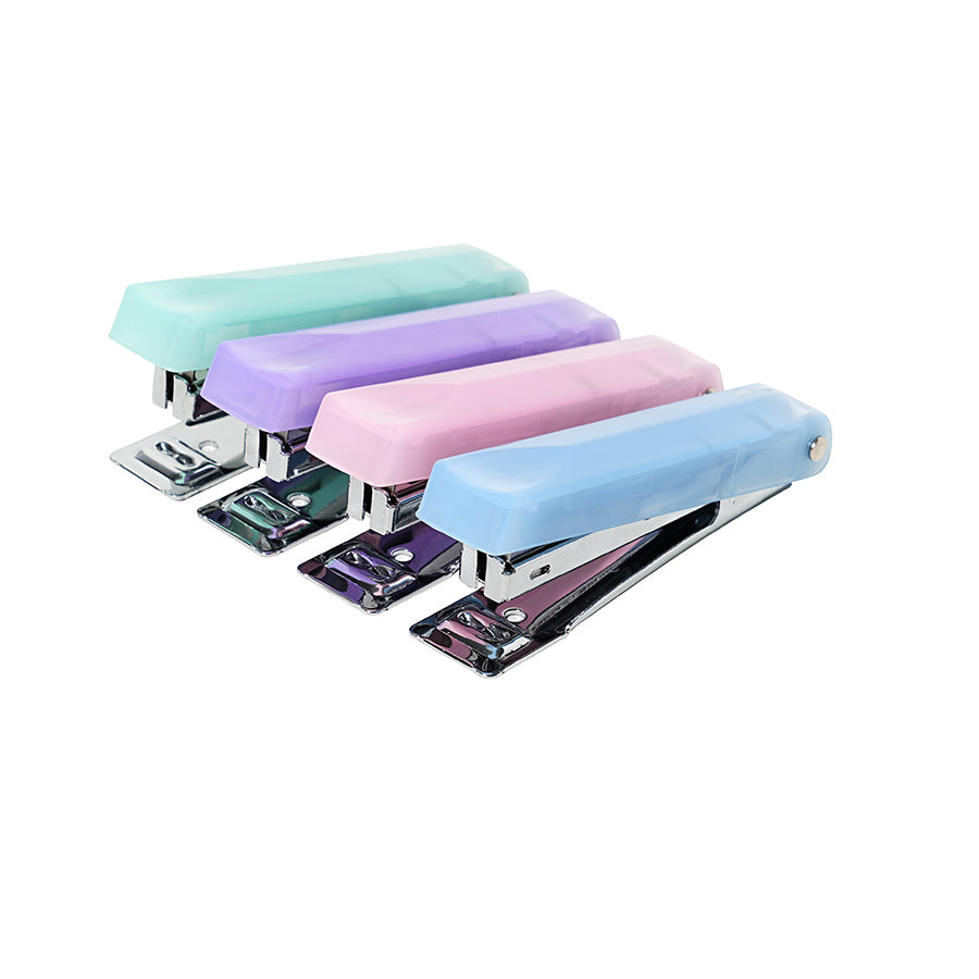 transparent color staplers, binding machines, staples, labor-saving binding machines, student supplies, staplers, household office supplies, student stationery