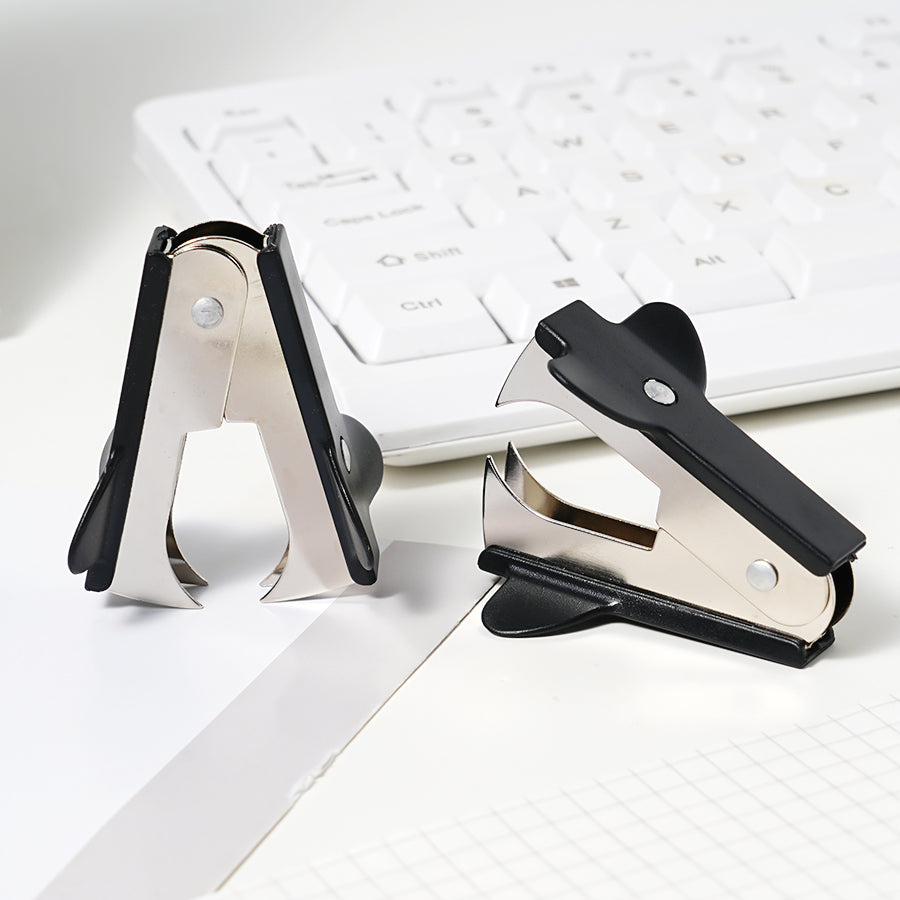 8-piece metal stapler heavy-duty 25 sheet capacity, equipped with 1000 staples+staple remover+scissors+tape base+tape+ruler+long tail clip paper clip set, full bar desktop stapler, unobstructed, anti slip for office and classroom, black