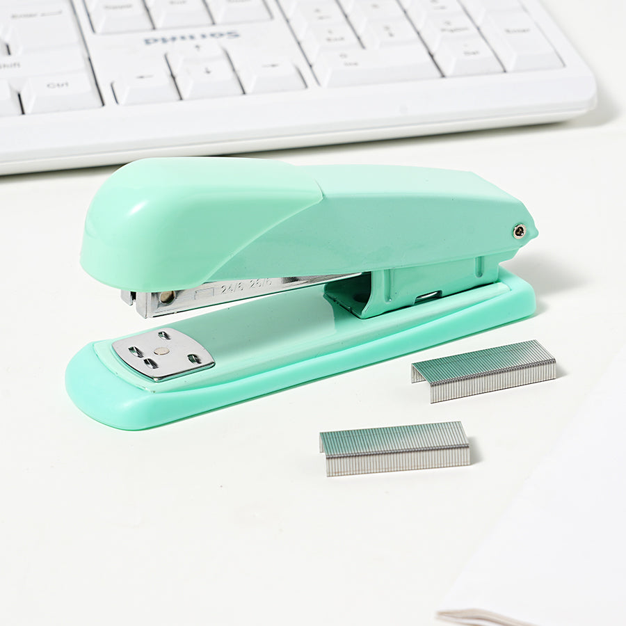 3-piece set for office supplies including 1 stapler+1000 staples+stapler Student office supplies black, pink, green 3 optional