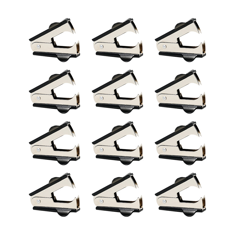 Staple Remover 12 Pack Staple Puller Pinch Jaw Style Staple Remover Tool, Stapler Removers