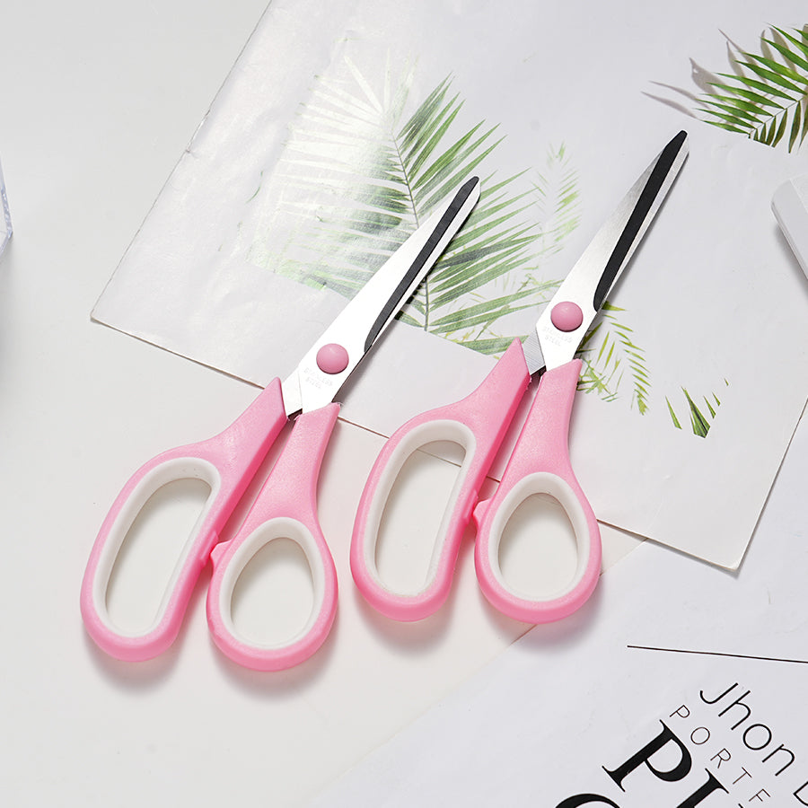 Scissors Set of 12-Pack, 7.6" Scissors All Purpose Comfort-Grip Handles, Sharp Scissor for Office Home School Craft Sewing Fabric Supplies, High/Middle School Student Teacher, Right/Left Hand