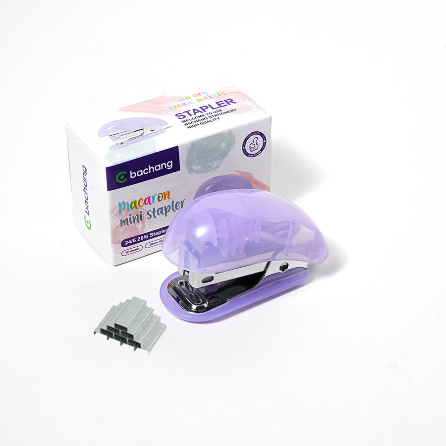 transparent color staplers, binding machines, staples, labor-saving binding machines, student supplies, staplers, household office supplies, student stationery