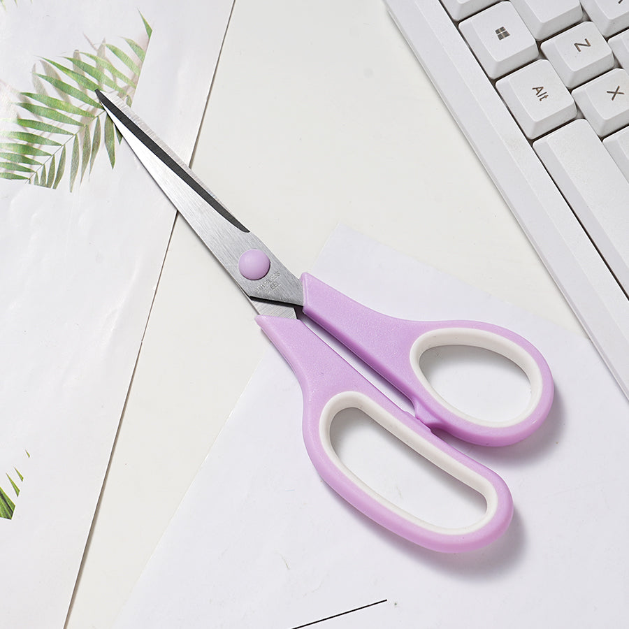Scissors Set of 12-Pack, 7.6" Scissors All Purpose Comfort-Grip Handles, Sharp Scissor for Office Home School Craft Sewing Fabric Supplies, High/Middle School Student Teacher, Right/Left Hand