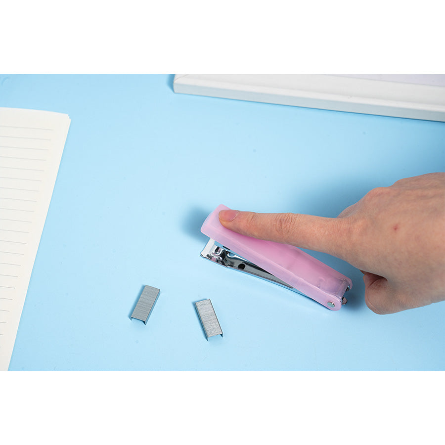 transparent color staplers, binding machines, staples, labor-saving binding machines, student supplies, staplers, household office supplies, student stationery