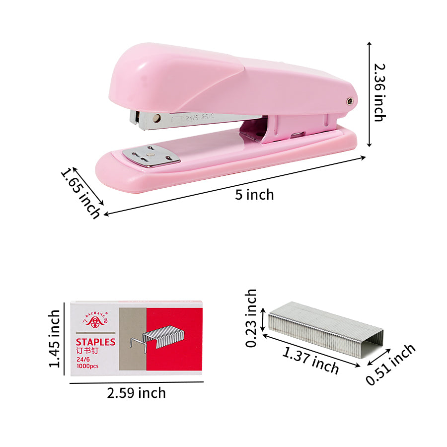18 piece set of office stationery and student supplies, including 12 staplers and 6 staples