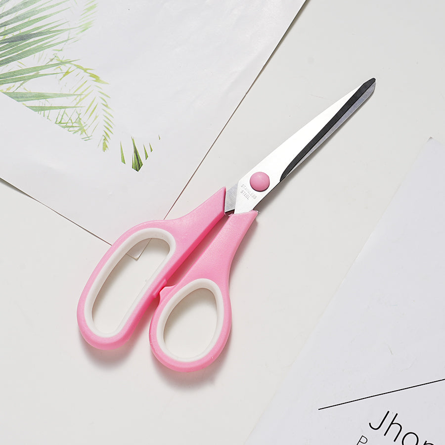 Scissors Set of 12-Pack, 7.6" Scissors All Purpose Comfort-Grip Handles, Sharp Scissor for Office Home School Craft Sewing Fabric Supplies, High/Middle School Student Teacher, Right/Left Hand