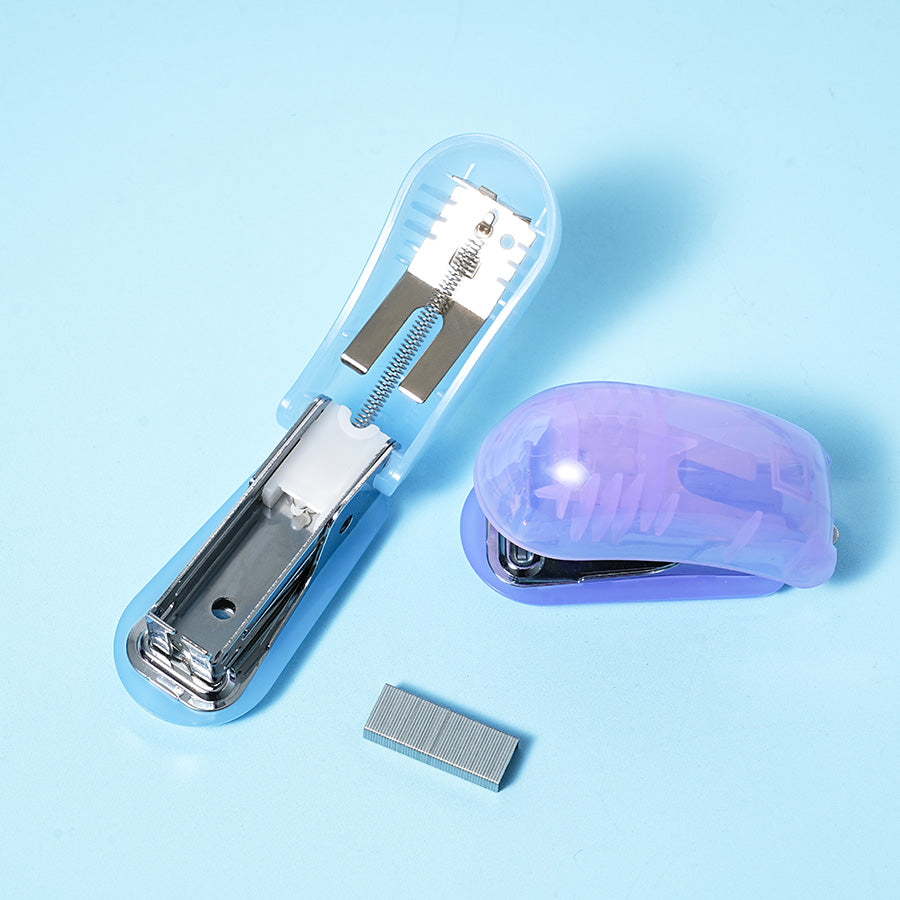 transparent color staplers, binding machines, staples, labor-saving binding machines, student supplies, staplers, household office supplies, student stationery