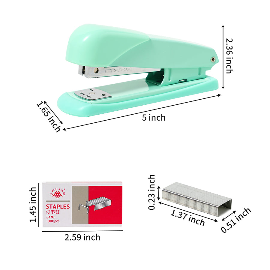 18 piece set of office stationery and student supplies, including 12 staplers and 6 staples